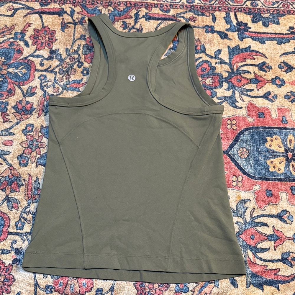 lululemon athletica Olive Green Racerback Tank